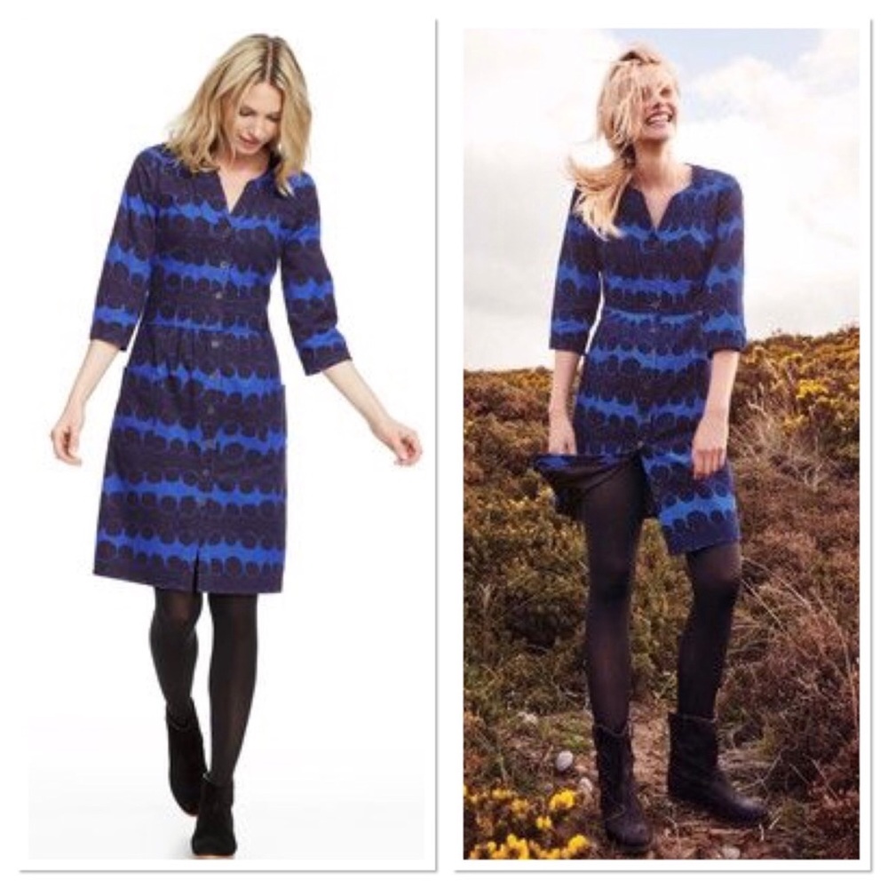 Boden Maisy Corduroy Button Down Dress - Picture 1 of 11